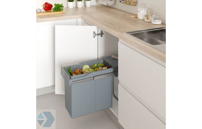 EKOTECH Abfallsammler Aladin - 2 x 8 Liter, für 40 cm Schrank - KILEA, 42,50